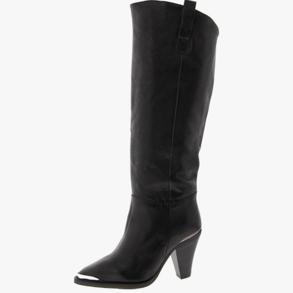 Free People Black Heeled Boots